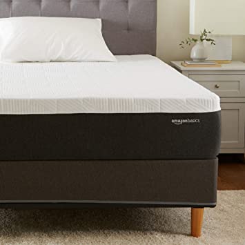 AmazonBasics Cooling Gel Infused Latex-Feel Mattress - Firm Support - CertiPUR-US Certified - 12 inch, Twin