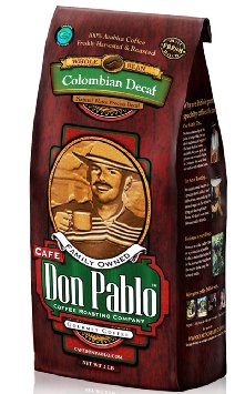 Cafe Don Pablo Decaf Gourmet Coffee Water Process Colombian Decaffeinated Medium-dark Roast Whole Bean 2 Lb Bag