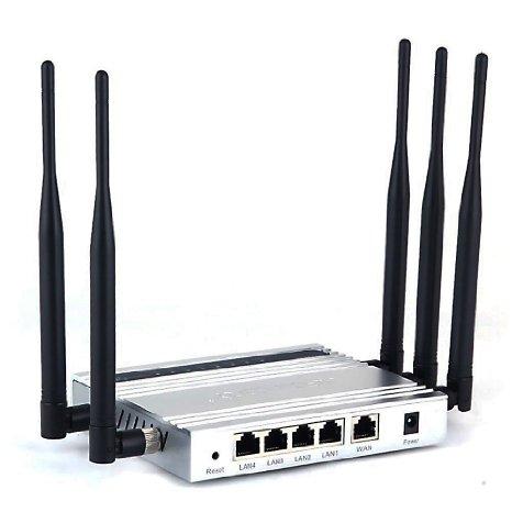 AFOUNDRY Best Wireless Router Fastest High Speed Wifi Router 5x5dBi Antenna Metal Computer Router(Silvery)