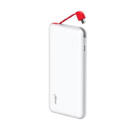 Power Bank HAME 8000mAh Li-Polymer Power Bank-Portable Slim External Battery with Android Charger inside