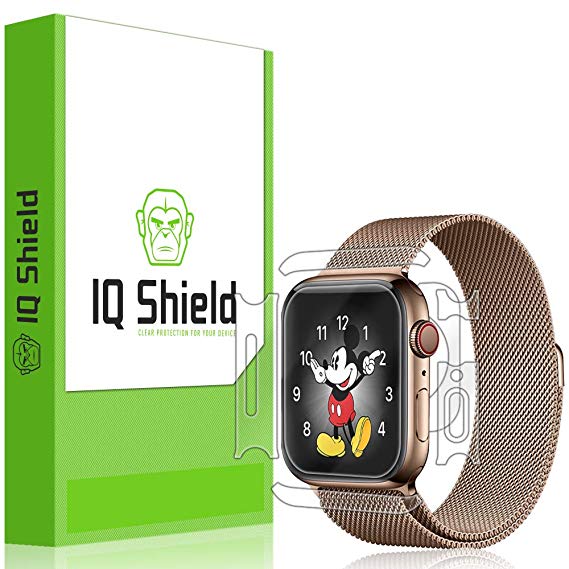 Apple Watch Series 4 Screen Protector [3-Pack], IQ Shield LiQuidSkin Full Body Skin   Full Coverage Screen Protector for Apple Watch Series 4 (40mm) HD Clear Anti-Bubble Film