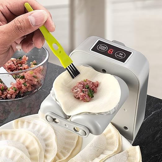 Automatic Electric Dumpling Maker Machine,Rechargeable Dumpling Maker Press with Spoon and Brush 2 Modes Quick Forming Making Tool Chinese Dumpling Wonton Maker