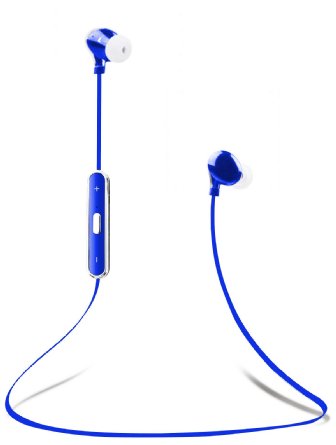 Bluetooth Earbuds ANLENG Bluetooth Headset for iPhone Samsung and all Bluetooth Enabled Devices Blue