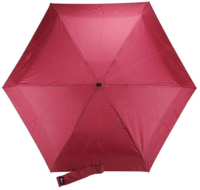 Travel Umbrella with Waterproof Case - Small and Compact for Backpack or Purse. Great Umbrella for Women, Men or Kids. (Wine Red)