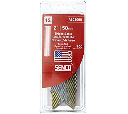 Senco A302000 15-Gauge by 2-Inch Bright Basic Finish Nail