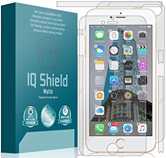 iPhone 7 Plus Screen Protector, IQ Shield® Matte Full Coverage Anti-Glare Screen Protector   Full Body Skin for iPhone 7 Plus Bubble-Free Film - with Lifetime Warranty