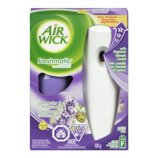 Air Wick Freshmatic Automatic Spray Air Freshener Starter Kit with Odor Detect, Lavender and Chamomile, 1 Count