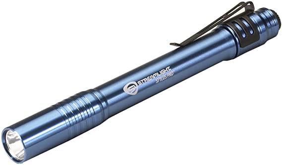 Streamlight 66122 Stylus Pro Pen Light with White LED and Holster, Blue - 100 Lumens