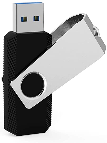 Aiibe 128GB Flash Drive USB 3.0 Flash Drive Thumb Drive High Speed Jump Drive 128GB Memory Stick Zip Drive USB Drive for Laptop - Black