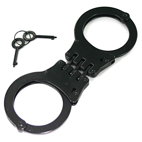 Ace Martial Arts Supply Professional Heavy Duty Police Style Handcuffs Double Lock with 2 Keys