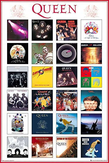POSTER STOP ONLINE Queen - Music Poster (Album Covers) (Size 24" x 36")