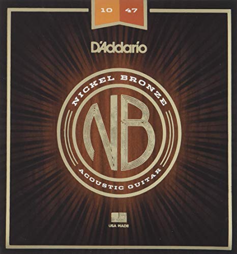 D'Addario Nickel Bronze Acoustic Guitar Strings, Extra Light