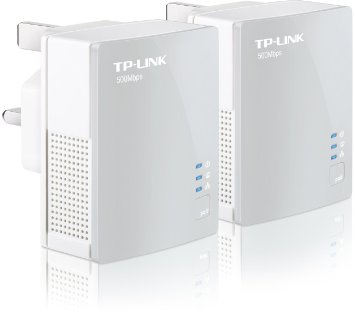 TP-LINK TL-PA411KIT AV500 500 Mbps Nano Powerline Adapter Starter Kit - Twin Pack