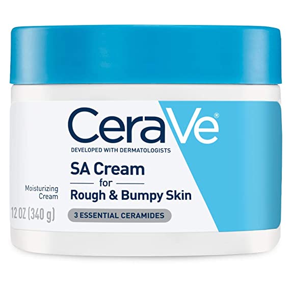 CeraVe SA Cream | 12 Ounce | Renewing Salicylic Acid Body Cream for Rough and Bumpy Skin | Fragrance Free