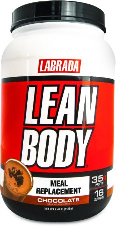Labrada Nutrition Lean Body Hi-Protein Meal Replacement Shake, Chocolate, 2.47 Pound Tub