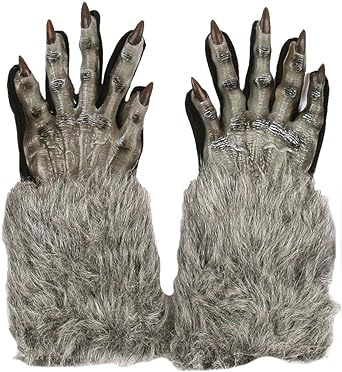 Fun World Werewolf Gloves, Assorted Colors