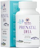 BEST Prenatal DHA Pure Fish Oil Supplement One A Day Unflavored High in Omega 3 90 Count