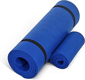 CAP Barbell 1/2-Inch High Density Exercise Yoga Mat with Strap | Multiple Options