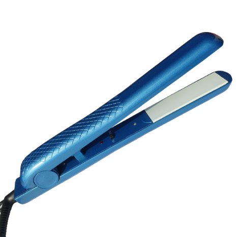 Professional Ceramic Flat Iron Hair Straightener (Blue)