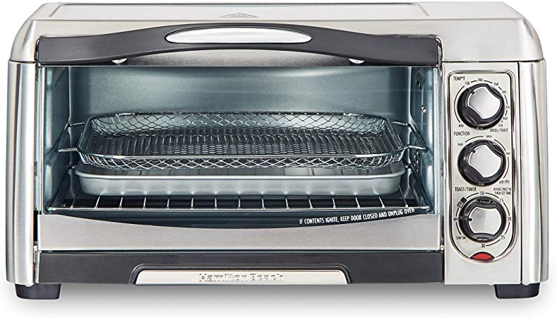 Hamilton Beach 31323 Sure-Crisp Air Fry Toaster Oven, 6 Slice Capacity, Stainless Steel