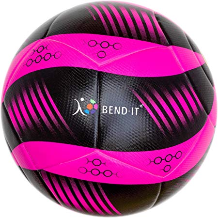 Bend-It Flicker Match Soccer Balls (Pink, Black, 5)