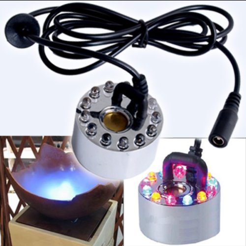 Mist Maker Fogger Replacement Mister with 12 LED Lights