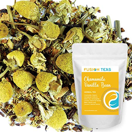 Chamomile Vanilla Bean - Loose Leaf Herbal Tea - Fusion Teas 3oz Pouch