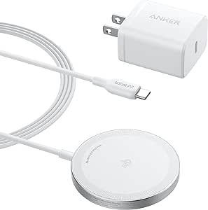 Anker MagSafe Charger Compatible, MagGo Magnetic Wireless Charger (Pad), Qi2 Certified 15W Wireless Charger, for iPhone 15/15 Plus/15 Pro/15 Pro Max/14/13/12 Series (USB-C Charger Included)