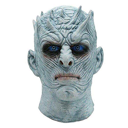 NECHARI Halloween Mask Night's King Walker Face Night Re Zombie Latex Mask Cosplay Throne Costume Party Mask