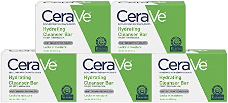 CeraVe Hydrating Cleansing Bar 4.5 oz ( Pack of 5)