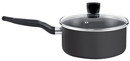 Tefal Non-stick Saucepan and Lid, 16 cm - Black