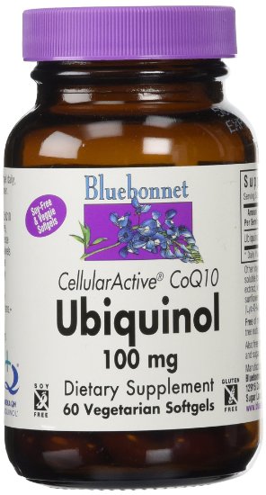 BlueBonnet Ccellular Active CoQ10 Ubiquinol Vegetarian Softgels, 100 mg, 60 Count