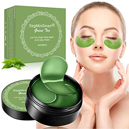 Under Eye Mask, Collagen Eye Mask, Eye Gel Pads, Green Tea Under Eye Patches, Firming Eye Mask, 60PCS Collagen Eye Patches for Eye Moisturizing, Dark Circles, Wrinkles, Fine Lines, Under Eye Bags