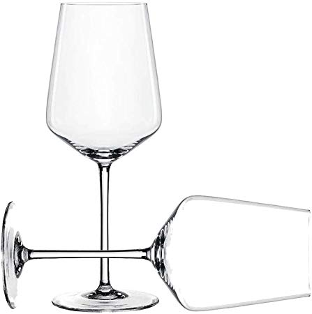 SEMAXE Bordeaux Red Wine Glasses Set of 2, Lead-free Glass,16 Ounce