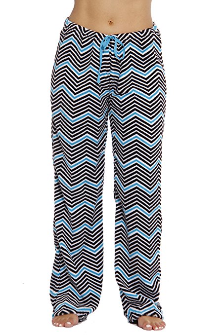 Just Love Women's Plush Pajama Pants - Chevron