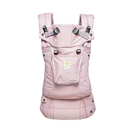 LÍLLÉbaby Complete Organi-Touch SIX-Position Ergonomic Baby & Child Carrier, Blushing Pink - Organic Cotton