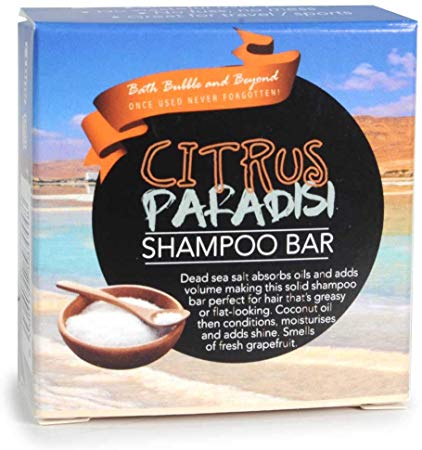 Citrus Paradisi - Yellow Grapefruit Greasy or Flat Hair Shampoo Bar Gift Boxed 50g