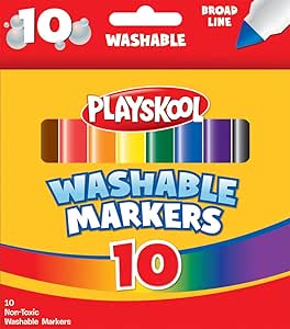 Playskool Washable Jumbo Markers (10-Count)