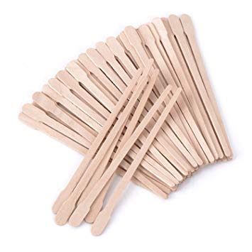 400 Packs Wax Spatulas Whaline Small Wooden Waxing Applicator Sticks Face & Eyebrows Hair Removal Sticks