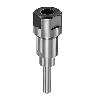 uxcell Router Collet Extension Rod Converter Adapter 8mm to 12.7mm (1/2") for CNC Engraving Machine Woodworking Milling Bit