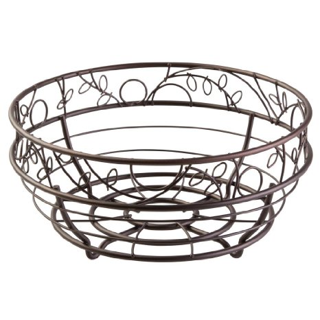 InterDesign Twigz Fruit Bowl for Kitchen Countertops - Bronze