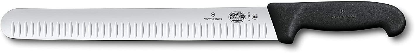 Victorinox 12 Inch Fibrox Pro Slicing Knife with Granton Blade