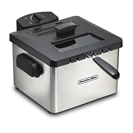 Proctor Silex 35044 Professional-Style Deep Fryer with 5 L Capacity, Silver