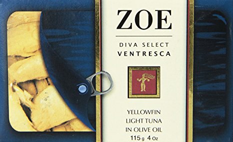 Zoe Diva Select Ventresca Tuna in Olive Oil, 4 OZ. tin