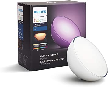 Philips Hue Go White and Color Portable Dimmable LED Smart Light Table Lamp (Requires Hue Hub, Works with Alexa, HomeKit and Google Assistant)