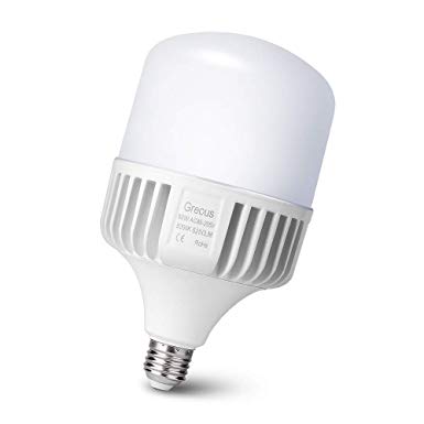 Greous 50W (350-400Watt Equivalent) LED Light Bulbs–5250 lumens, 5000K Daylight,E26 Medium Screw Base Home Lighting,for Garage,Area Light, Warehouse Office Backyard high Bay and More