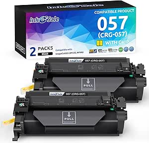 INK E-SALE (with Chip) 057 Compatible Toner Cartridge Replacement for Canon 057 CRG-057 for use with imageCLASS LBP220 MF440 Series LBP226dw LBP228dw LBP236dw MF445 MF445dw MF448dw Printer 2-Pack