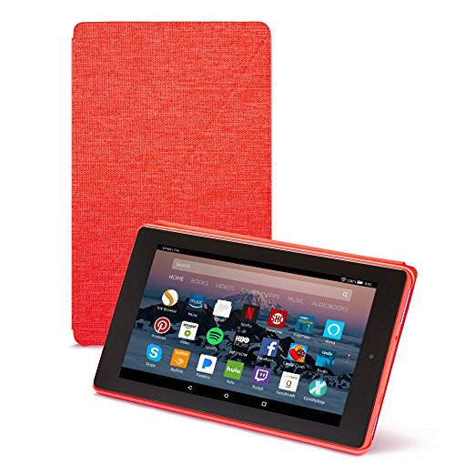 All-New Amazon Fire HD 8 Tablet Case (7th Generation, 2017 Release), Punch Red