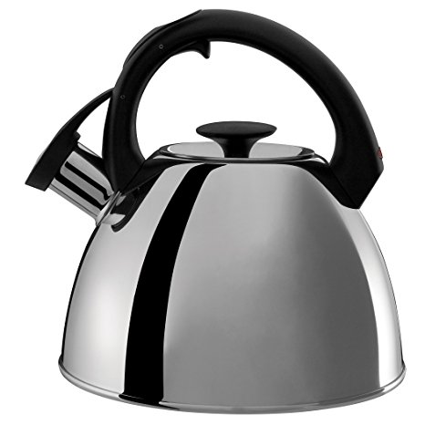 OXO Good Grips Click-Click Tea Kettle Polished Stainless Steel  2.1-Qt.