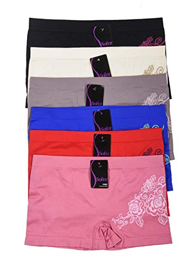 SOFRA Boyshort Style Panties Assorted Styles and Colors